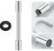 FGYZYP Tubo di prolunga universale per rubinetto, tubo di estensione schiumogeno girevole a 360°, flessibile regolabile per allungamento del rubinetto tubo in silicone per cucina, bagno, giardino