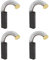 eMagTech 2 Paia Di Spazzole Di Carbone Per Motore Di Aspirapolvere Parte Di Ricambio Auto Stop 6x10x28mm Compatibile con Vorwerk Accessori Per Elettroutensili Tiger 250 251 252