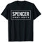 Spencer IA IOWA Lustige Stadt Koordinaten Home Roots Geschenk T-Shirt