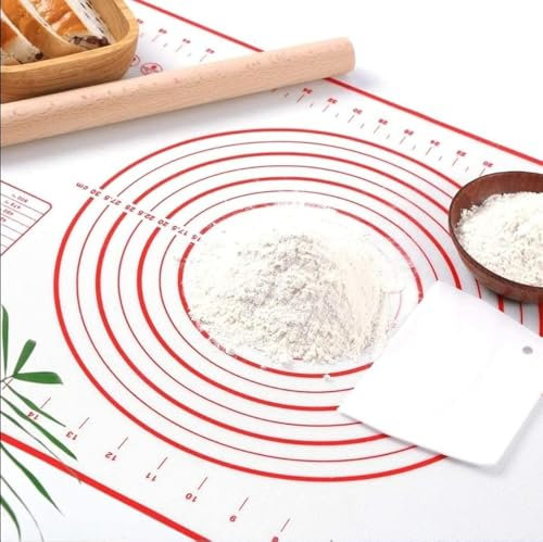 Silicone Mat 60 x 80 cm Dough Mat Baking Mat XXL Non-Stick Mat