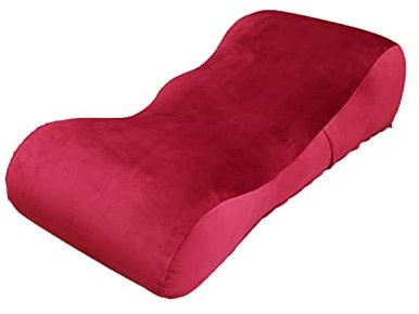 FBKPHSS Air Lounger Luftsofa Outdoor Luftliege zum Campen, Luftsack Strand Selbstaufblasend Aufblasbare Liege Aufblasbarer Strandkorb für Pool und Musikfestivals,Burgundy,175 * 83 * 40CM