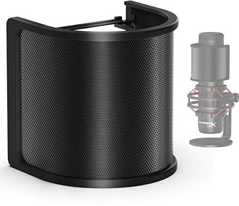 IXTECH Mikrofon-Pop-Filter, Mikrofon-Pop-Bildschirm mit Metallgeflecht und Schaumstofffilter, Handmikrofon-Abdeckung, Pop-Shield, Geräuschschutz, Mikrofon-Zubehör für Podcasts, Vlogging und Streaming