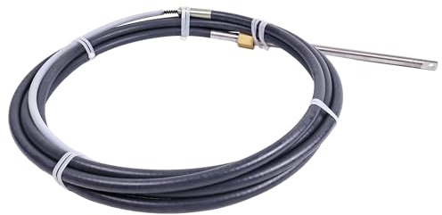 Holdia SSC6219 Safe-T QC - Cable de dirección mecánico giratorio de 19 pies compatible con Teleflex Marine SH5094P SH5180P SH5294P SH91190P SH91526P SH91527P SH91523P y SH91524P