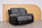 Rio Recliner Black/Grey Jumbo Cord Fabric 3+2+1 Seater Sofa Set - For Living Room Furniture - 3 Seater Sofa 2 Seater Sofa Settee Armchair - Cheap Couches (2 Seater Sofa)