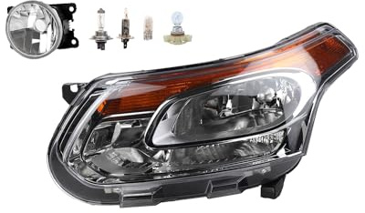 Johns, Scheinwerfer Halogen Front passend für Citroen C3 Picasso 11/2009 - H7 H1 Links + Nebelscheinwerfer + Leuchtmittel