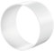 Raccord de tuyau Ø 150 mm - Pour tuyaux ronds flexibles - En PVC - Système de ventilation - Système de ventilation - En plastique ABS - Blanc