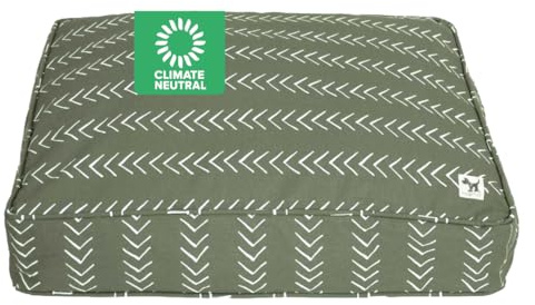 Molly Mutt Medium to Large Dog Bed Cover- Forever Young Print - Measures 27”X36”X5’’ - 100% Cotton - Durable - Breathable - Sustainable - Machine Washable Dog Bed Cover (Dd82b)