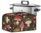 Pzuqiu Cartoon Mushroom Slow Cooker Dust Cover Universal Fit Crock Pot Cover Keep Appliance Clean Slow Cooker Cover with Top Handle & Mesh Pocket for Accessories