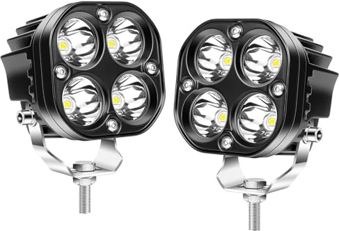 Willpower 2 weiße LED Arbeitsscheinwerfer, 3 Zoll 40W LED Scheinwerfer, Led fernscheinwerfer für Auto Bagger Anhänger Traktoren LKW SUV offroad