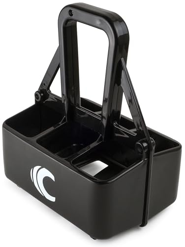 Cannon Sports Squeeze Bottle Carrier for 6 Bottles - Fits 28 to 34 oz Bottles - Durable Lightweight Design (Black)