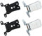 4-teiliges Türscharnier-Set für obere und untere Tür, links und rechts, passend für Ford F150, F250, F350, Bronco LTD Fairmont Granada Thunderbird 1978–1997, passend für Mercury Zephyr Marquis Cougar