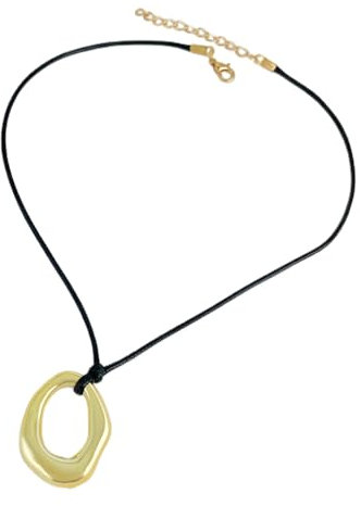 Irregular Pendant Necklace CCB Material Geometric Neck Jewelry Rope Necklace