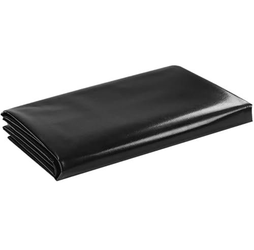 Revêtement de bassin à poissons en tissu imperméable for jardins, piscines, membrane noire flexible for ruisseaux, fontaines, revêtement de piscine renforcé for aménagement paysager Liner De Bassin(2x