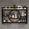 Porte-Bouteilles Muraux Industriels Avec Porte-Verre,Casier À Vin En Métal,Porte-Verre À Vin Suspendu Mural Pour Bar Boissons,Étagères Polyvalentes.(Size:140x15x80cm/55x6x31in,Color:Noir)