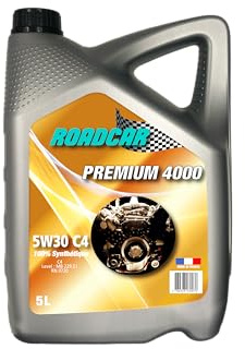 Huile Moteur 5W30 C4 PREMIUM 4000-100% Synthétique - Roadcar® Select