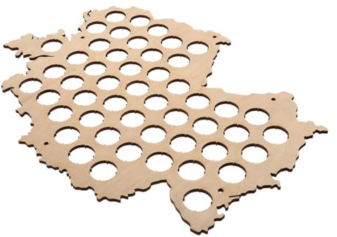 RORPOIR Flaschenkarte Bierflaschenhalter Sammlung Kreative Staatskarte Holz Wandkunst