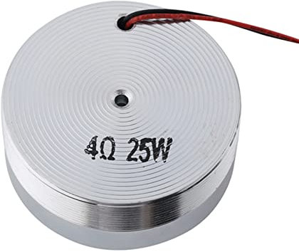 Cocoarm Bass Shaker Resonance, 50MM 2 Pouces Haut-Parleur de Résonance Toutes Fréquences Haut-Parleur de Résonance Vibration Ronde pour équipement Lecture Sonore et Sound Expand (4Ω 25W)