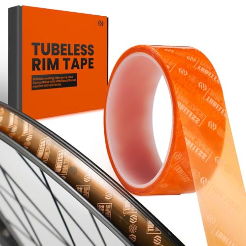CNCLOL Fahrrad Tubeless Felgenband,Tubeless Band 30mm Rim Tape 10m - Haftklebstoffe Fahrrad Klebeband für Schlauchlose Fahrradreifen MTB,Rennrad, Gravel, Mountain,Road Bike.Semi-transparent