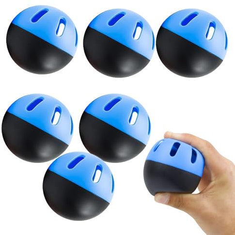 Changyeah Baseball-Übungsbälle,6 Stück Unmarkierte Baseball,Multifunktionales Schlagzubehör mit hoher Dichte,Soft Filling Training Verschleißfeste Base Ball Outdoor-Ausrüstung,für Erwachsene