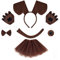 Costume Carnevale Bambino,Cane Vestire Costume Animale Per Bambini Adulti Per Cosplays Accessori Costume Del Cane Per Peloso Fascia Del Cane Costumi