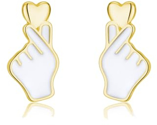 SLUYNZ Sterling Silber Herz Ohrstecker für Damen Liebe Herz Ohrringe Ohrstecker