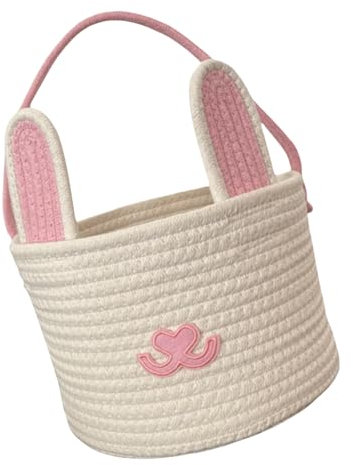 Eleganter Osterkorb für Kaninchen, Eier, geeignet für Kinder und Eltern in Urlaubsaktivitäten, Aufbewahrungslösung