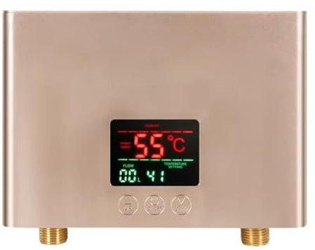 Inkoby Chauffe-Eau Instantané 220 V 5 500 W Chauffage Électrique Mural pour Salle de Bain, Douche à Eau Chaude et Chauffage de Cuisine à Domicile