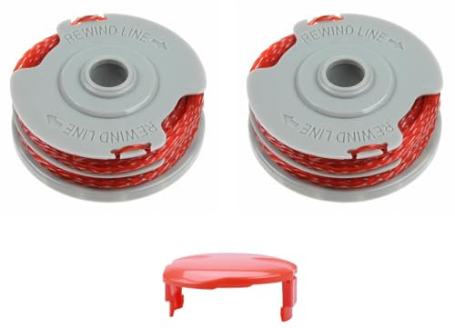 CwQisjk Strimmer Spool Line，Trimmer Spool Cover Caps，for Flymo FLY021，Compatible with Flymo Contour XT/500E/500 XT/Multi Trim/Power Trim/Mini Trim
