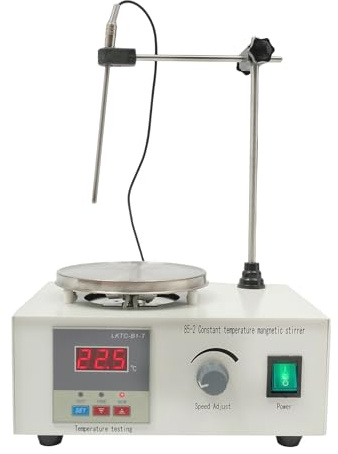 Digitaler Magnetrührer Mit Heizplatte Und Temperaturanzeige, Labor Magnetrührer Mit Geschwindigkeitsregelung Für Bis 2000 Ml, Präzises Rührgerät Für Labore