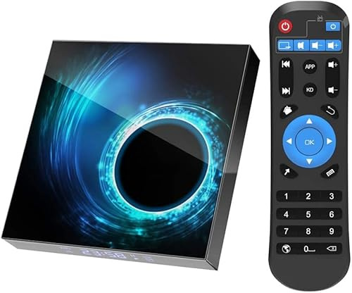Android 10.0 TV Box, TV Box 4GB RAM 32GB ROM Allwinner H616 Quad-Core 64-bit ARM Cortex-A53 Android Box 2.4GHz/5.0GHz WiFi 10/100M Ethernet, Support H.265/3D/6K Ultra HD/BT 5.0/HD 2.0 Smart TV Box