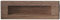 GedoTec Einlass-Muschelgriff eckig Möbelgriff Holz natur - Griffmuschel aus Nussbaum - Modell H2053 | Länge 160 mm | Möbelbeschläge