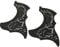 2 Stück Guitar Pickguard, selbstklebend Schlagbrett Scratchplate Ersatzteile für 41Folk Guitar(schwarz)