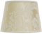 Lampenschirm E14 Ø19,5cm aus Stoff Creme floral Blumenmuster konisch für Tischlampen Vintage Look Ersatzschirm für Nachttischlampen