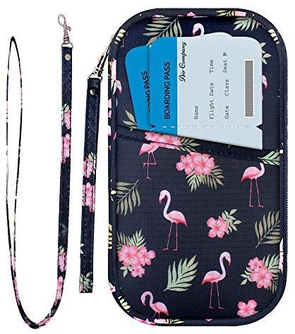 homchen Porte-Passeport Portefeuille de Voyage Familial avec Blocage RFID, Portefeuille Passeport Porte-Document Pochette pour Femme et Homme