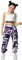 LOLANTA 2 Pezzi Ragazze Hip Hop Street Dance Solo Set, Crop Tank Top + Pantaloni Jogger mimetici, Viola, 8-9 anni, 140