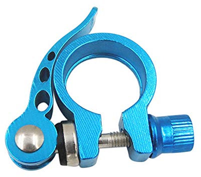XIZONLIN Schnellspanner Sattelklemme für Fahrrad MTB, Blau, 28.6mm