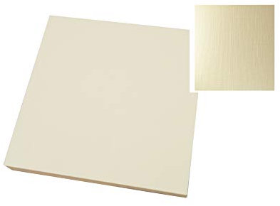 Craft UK 2357 Ivory Linen, Cardboard, 12X12 Card