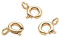 NKlaus 3 x Federring Verschluss Ø 5,4mm 333er Gelbgold Ersatzverschluss für Goldketten 2236