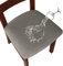 LANSHENG Housse de Chaise 2/4 Pièces Housse de Coussin de Chaise Housse de siège de Chaise imperméable Démontable Housse Assise Chaise Elastique Jacquard Lavables pour Salle à Mange (Gris Clair, 4)