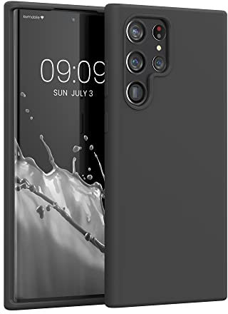 kwmobile Cover per Samsung Galaxy S22 Ultra Custodia - Back Case per Smartphone in Silicone TPU - Protezione Gommata - nero matt