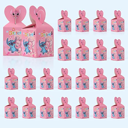 St-itch Scatole per Feste,24Pcs Scatole per Caramelle Bambini Festa di Compleanno Bomboniere Borse Borsa,Bambini Scatole di Carta per Ragazza Festa in Maschera Festa di Compleanno Halloween Natale