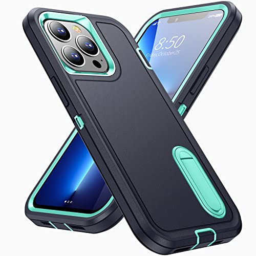 ZCDAYE 2-in-1 Rugged Shockproof Case for iPhone 14 Plus (6.7 inches), Blue
