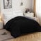 QZY 220x240cm Bettdecke - Quilted Steppbettdecke antiallergisch für Allergiker 100% Microfaser 4 Jahreszeiten Bettdecke Double Face Grau/Schwarz