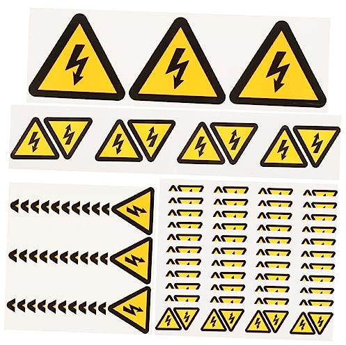 MAGICLULU 24pièces Panneau Avertissement Haute Tension Étiquettes Autocollantes Pour Électricité Autocollants Avertissement De Sécurité