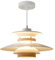 Kaj Hejmo Modern Decor Adjustable Pendant Lamp Kitchen Island, Aluminum and Wood Finish,1-Light E27 Base Ceiling Hanging Light for Dining Room Shop Canteen (35cm, White+Light Wood Grain)