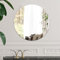 Sqinor Spiegel Rund 40cm Rahmenlos HD Glas, Klebespiegel Badezimmer, Runder Spiegel Kleben Wand Dekorative Wandspiegel für Bad Flur Wohnzimmer Schlafzimmer