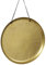 MARELIDA Dekotablett - Dekoteller - gehämmert - zum Stellen oder Aufhängen - mit Magneten - L: 38,5cm - gold