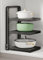 LNGFSH Pots and Pans Organiser Rack Adjustable Saucepan & Lid Storage Rack Carbon Steel for Cupboard, Cabinet or Kitchen Counter Holds Heavy-Duty Pots, Cast-Iron Pans (Black,3 Tier)
