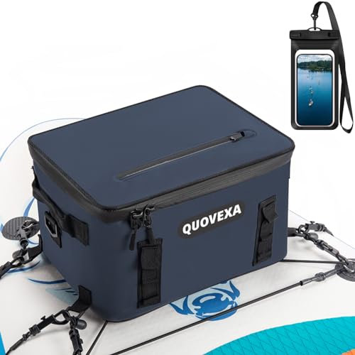 SUP Kühler, Paddle Board Kühltasche, weiches Paddleboard-Zubehör, Kajak-Kühler passend für 30 Dosen, Paddelboard-Zubehör mit 4 Taschen, Kühler-Deck-Tasche mit Handy-Tasche