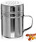 Sugar Shaker, Flour Shaker,Salt Shaker,Dusting Can,Stainless Steel Spice Jars,Sugar Dispenser with Handle,Spice Bottle with Moisture-Proof Lid Chocolate Shaker for Cappuccino, Flour Shaker for Baking